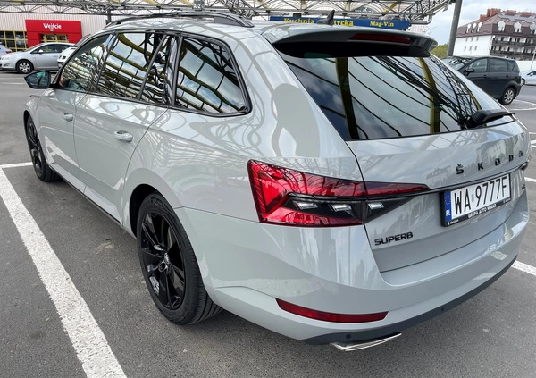 Skoda Superb cena 172500 przebieg: 23900, rok produkcji 2021 z Warszawa małe 137